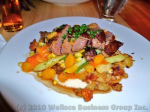 Pan-seared duck breast