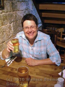 A well-earned drink!