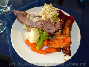 Sample plate from the buffet