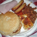 Breakfast Buffet Plate of food