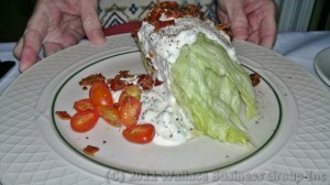 Iceberg lettuce wedge