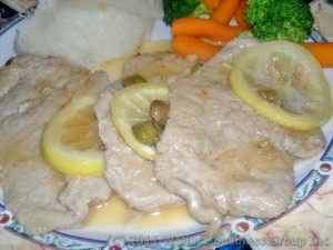 Veal in lemon Sauce with Capers Veal in lemon Sauce with Capers