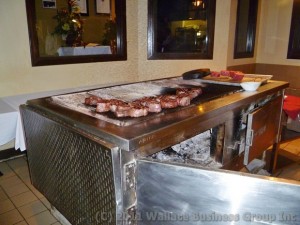 Sterling Beef on the barbecue over maple wood Sterling Beef on the barbecue over maple wood